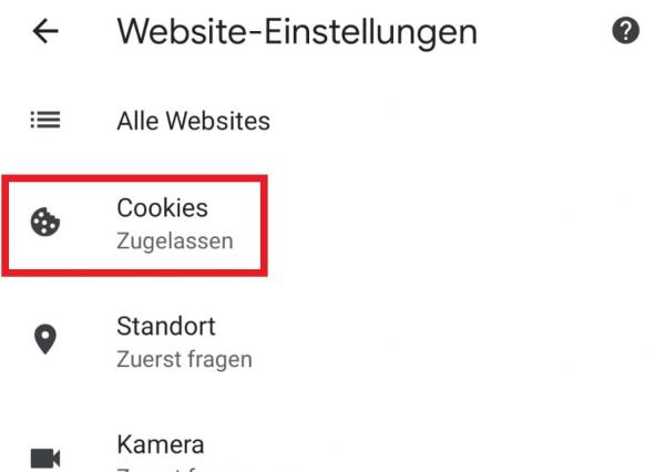 3rdParty cookies chrome mobile 2